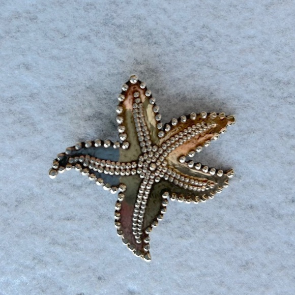 Taxco Mexico Sterling Silver Starfish Pendant - Picture 1 of 2